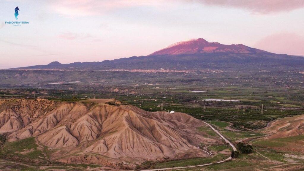 Panoramica calanchi del cannizzola a Centuripe